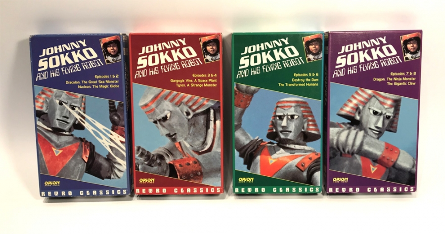 Johnny Sokko and His Flying Robot 4 VHS Collection Giant Robot - Click Image to Close