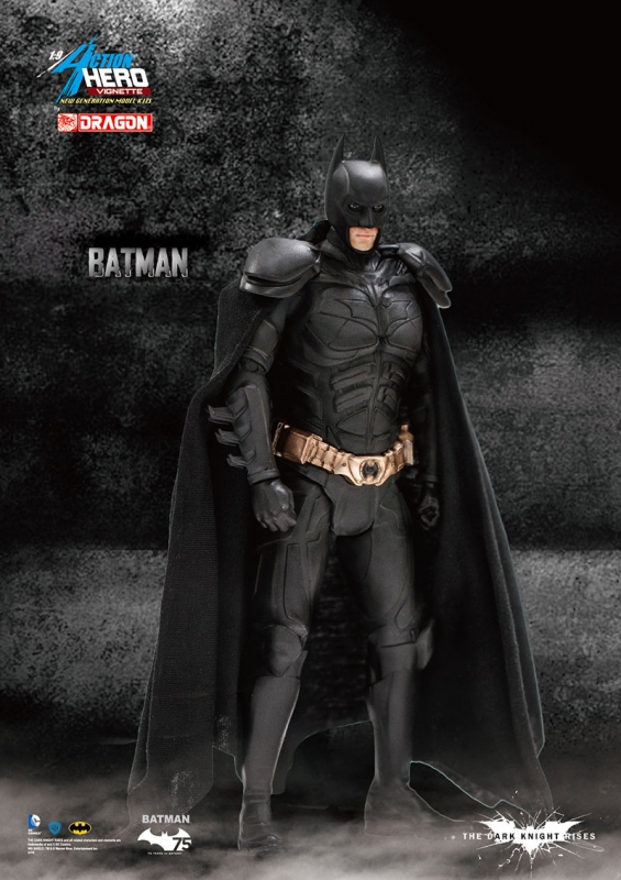Batman Dark Knight Rises 1/9 Scale Batman and Tumbler Batmobile Painted Model Kit by Dragon - Click Image to Close