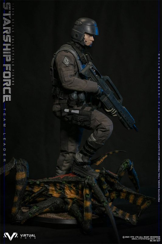 Starship Force Troopers Team Leader Deluxe Edition with Bug 1/6 Scale Figure by Virtual Toys - Click Image to Close