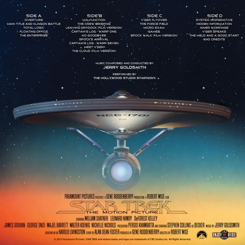 Star Trek The Motion Picture Soundtrack LP 2-Disc Set Jerry Goldsmith - Click Image to Close