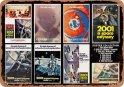 2001: A Space Odyssey Poster Collection 1968 Movie 10" x 14" Metal Sign (WEATHERED VERSION)