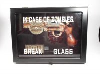 Zombie Gun In Case of Zombies Break Glass Display Case