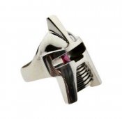 Battlestar Galactica Cylon Head Silver Ring SIZE 9