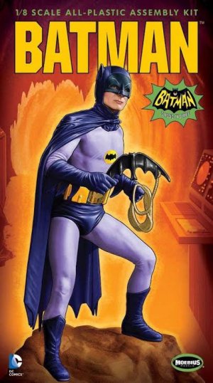 Batman 1966 Batman Adam West 1/8 Scale Plastic Model Kit Moebius