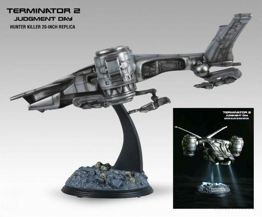 Terminator 2 Judgement Day Aerial Hunter Killer Studio Scale 20 Inch Prop Replica by Sideshow - Click Image to Close