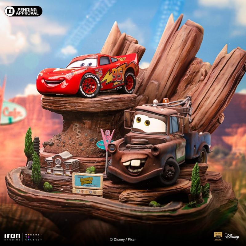 BE@RBRICK MEDICOM TOY CARS2 McQueen Mater 100% BOX Disney