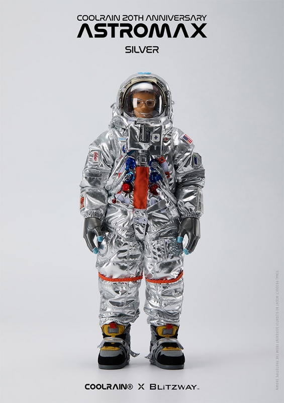 Astromax Silver Astronaut 1/6 Scale Figure Coolrain Blitzway - Click Image to Close