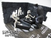 Monster Scenes Scale Frankenstein Cartoon Monster Skeleton Model Kit