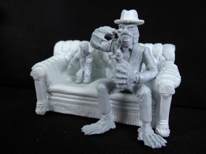 Munsters Aurora Scale Living Room Uncle Gilbert Creature from the Black Lagoon Model Kit