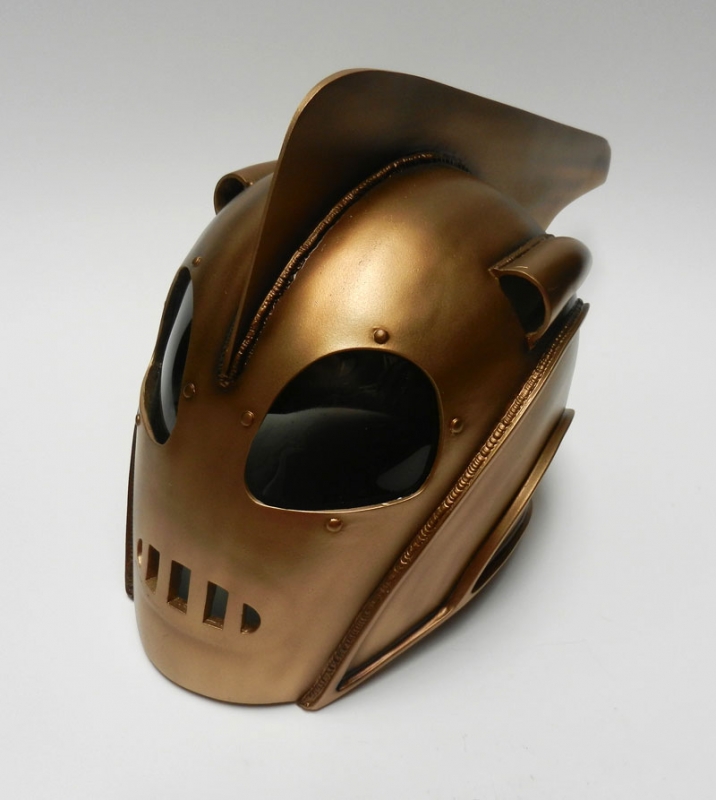 Rocket Helmet Prop Replica Finished Deluxe Display - Click Image to Close