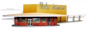 American Graffiti Mel's Diner Prebuilt Model OOP