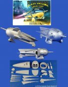 Flash Gordon 1936 Rocket Ship 1/72 Scale Model Kit