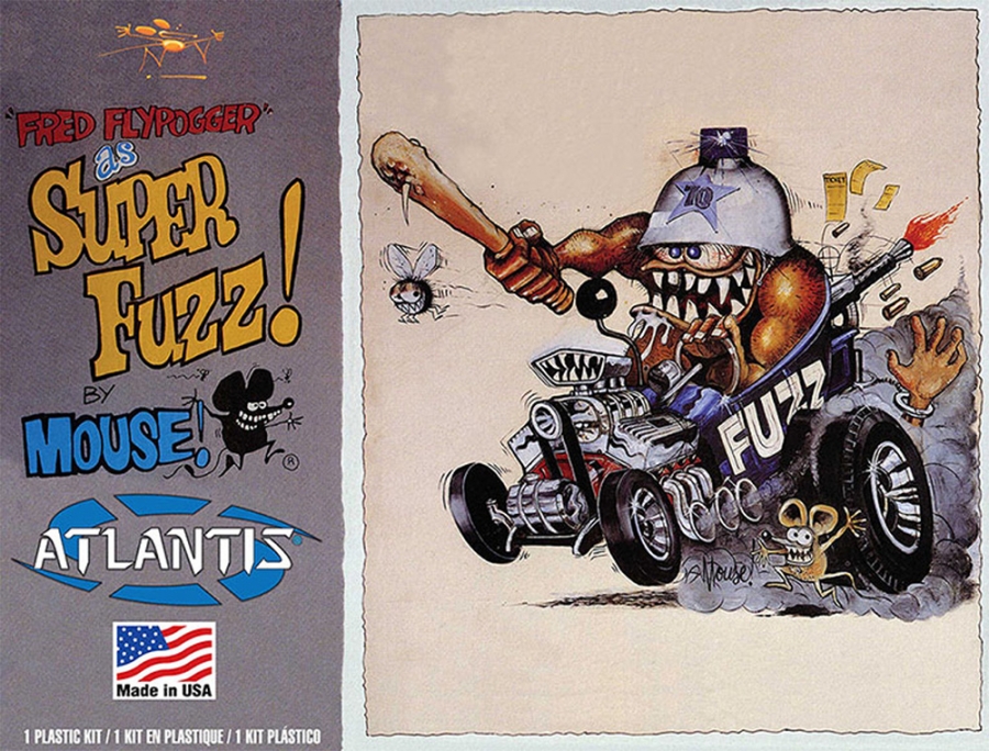 Fred Flypogger as Super-Fuzz by Stanley Mouse Model Kit - Click Image to Close