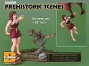 Cro-Magnon Woman Aurora Prehistoric Scenes 1/13 Scale Model Kit Re-Issue