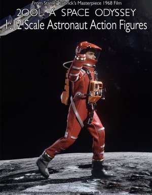 2001: A Space Odyssey Dave Bowman Red Astronaut Spacesuit 1/12 Scale Figure (6" Executive Collection)