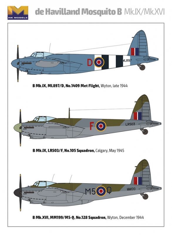 De Havilland Mosquito B Mk.IX/Mk.XVI "The Massie" 1/32 Scale Model Kit by HK Models - Click Image to Close