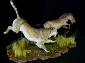 3 Toed Horse vs Saber Tooth Machairodus Model Kit SPECIAL ORDER