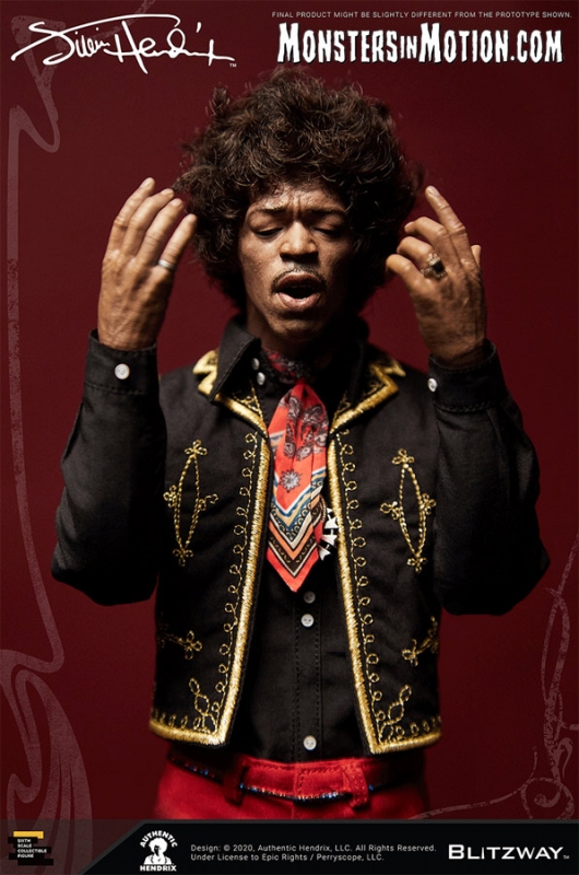 Jimi Hendrix 1/6 Scale Premium Figure by Blitzway - Click Image to Close