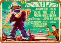 Forbidden Planet 1956 Metal Sign 9" x 12"
