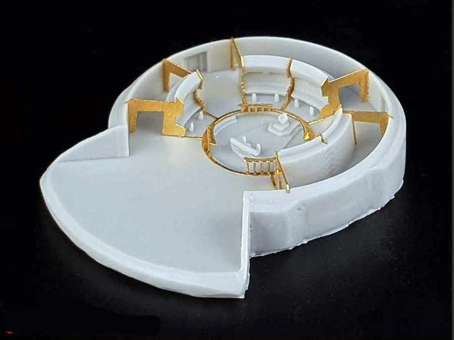 Star Trek Discovery Enterprise NCC-1701 1/1000 Scale Bridge Detail Set for Model Kit by Polar Lights - Click Image to Close