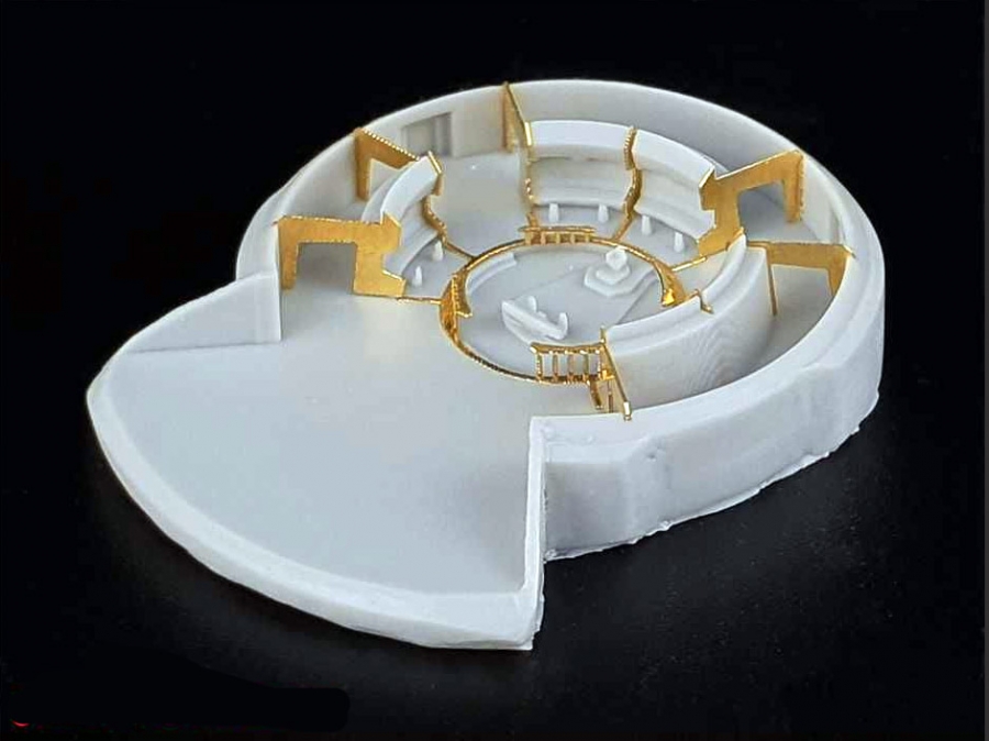 Star Trek Discovery Enterprise NCC-1701 1/1000 Scale Bridge Detail Set for Model Kit by Polar Lights - Click Image to Close