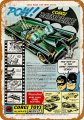 Batman 1966 Batmobile Corgi Toy Metal Sign 9" x 12"