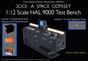 2001: A Space Odyssey Hal 9000 Test Bench 1/12 Scale Replica for (6" Executive Collection) Figures