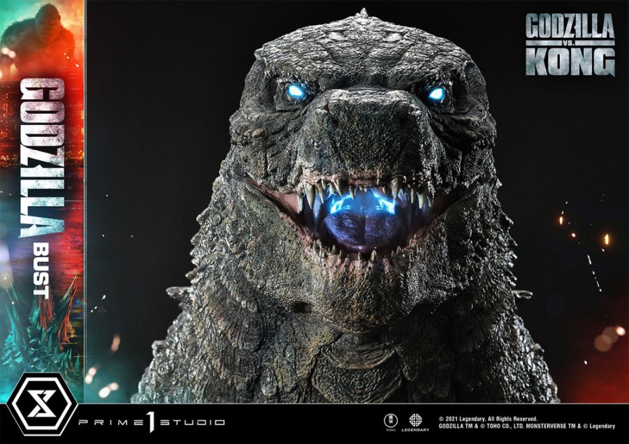 Godzilla Vs. Kong 2021 Godzilla Giant Scale Light Up Bust - Click Image to Close
