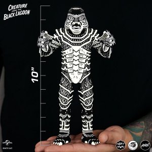 Creature From The Black Lagoon by Attack Peter Linocut Variant Soft Vinyl Designer Figure