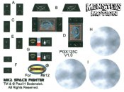 Battlestar Galactica 2003 Colonial Viper MK II 1/32 Scale Model Photoetch & Decal Set for Moebius