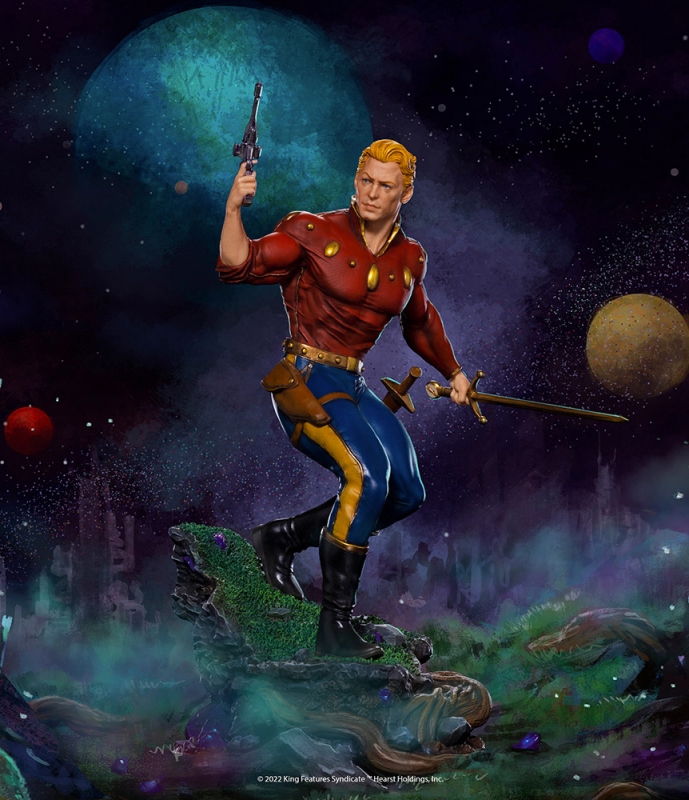 Defenders of the Earth Flash Gordon Deluxe 1/10 Scale Statue - Click Image to Close