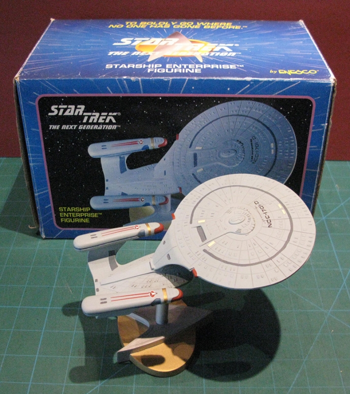 Star Trek The Next Generation Enterprise 1701-D Figurine by Enesco - Click Image to Close