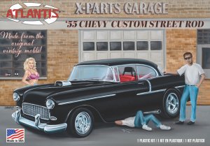 Chevy 1955 Street Rod 1/25 Scale Model Kit by Atlantis