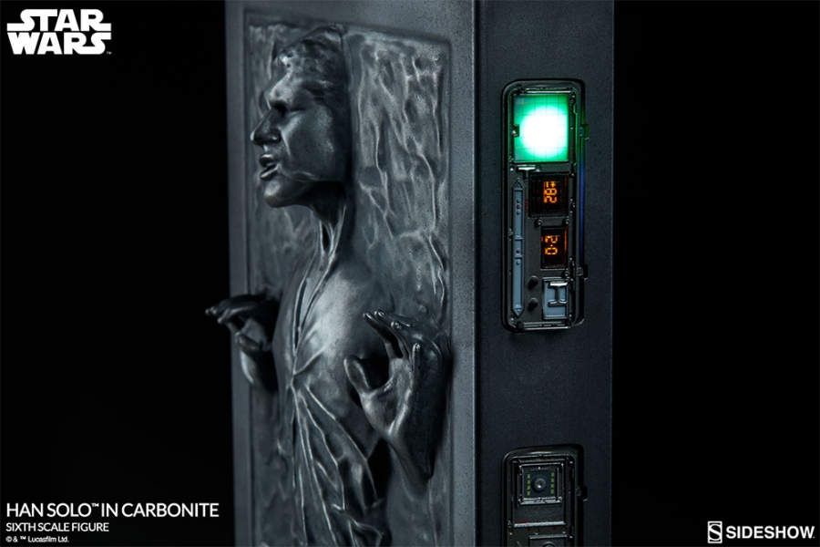Star Wars Han Solo in Carbonite 1/6 Scale Figure by Sideshow - Click Image to Close