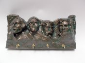 Zombie Mt. Rushmore Wall Plaque Key and Letter Holder