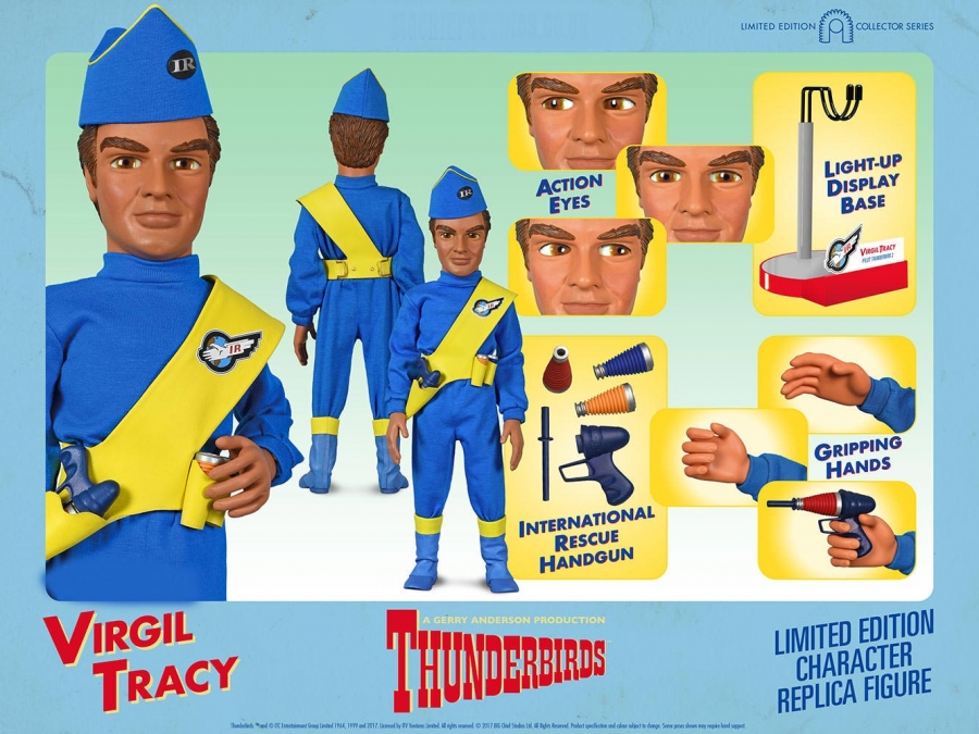 Thunderbirds Virgil Tracy 1/6 Scale Character Replica Figure LIMITED EDITION - Click Image to Close