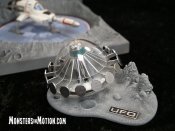 UFO TV Series Flying Saucer with Lunar Display Base by Sixteen 12