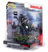Godzilla Ground Assualt Facade with Willys MB 1/64 Die-cast Jeep by Johnny Lighting