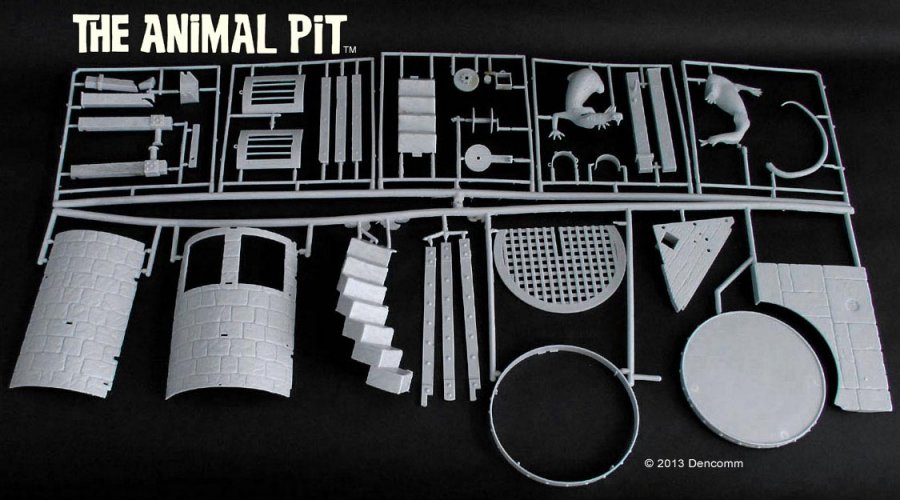 Monster Scenes The Animal Pit Plastic Model Kit Aurora Reissue - Click Image to Close