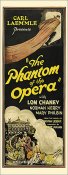 Phantom of the Opera 1925 Insert Card Poster Reproduction