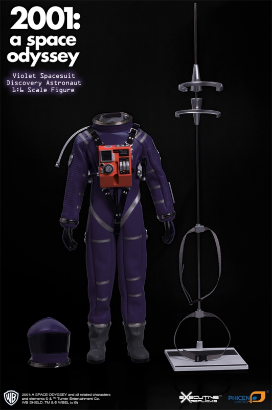 2001: A Space Odyssey Violet Discovery Astronaut 1/6 Figure Spacesuit - Click Image to Close