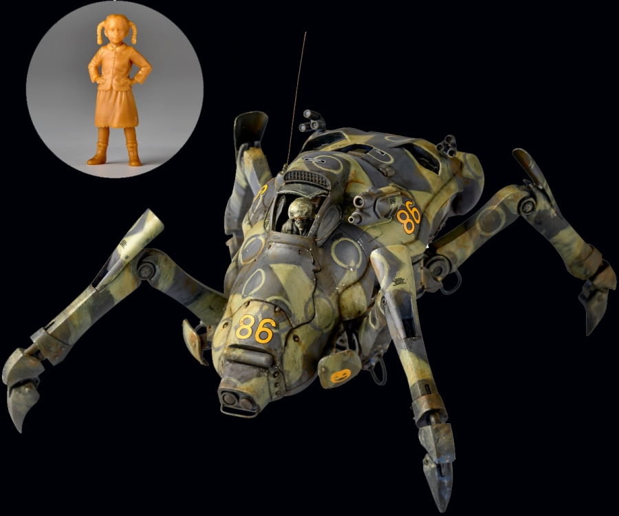 Maschinen Krieger 1/35 Scale Sturmkafer & Pamela Amsel Model Kit by Kaiyodo - Click Image to Close
