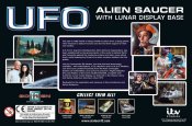 UFO TV Series Flying Saucer with Lunar Display Base by Sixteen 12