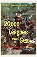 20,000 Leagues Under The Sea 1954 One Sheet Poster Reproduction
