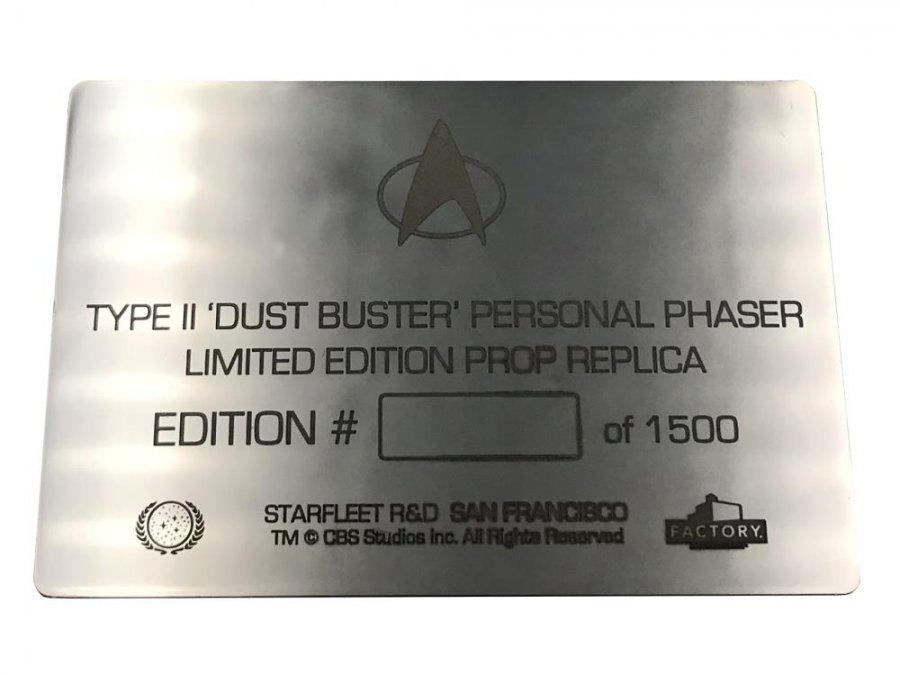 Star Trek TNG Type-2 "Dust Buster" Phaser Prop Replica LIMITED EDITION - Click Image to Close
