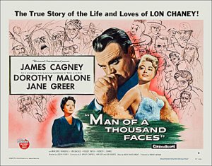 Man of a Thousand Faces 1957 Half Sheet Reproduction Poster Lon Chaney