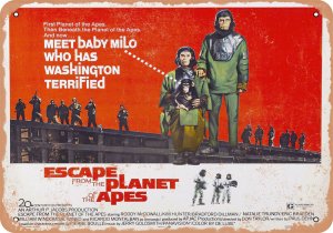 Escape From the Planet of the Apes 1971 10" x 14" Metal Sign