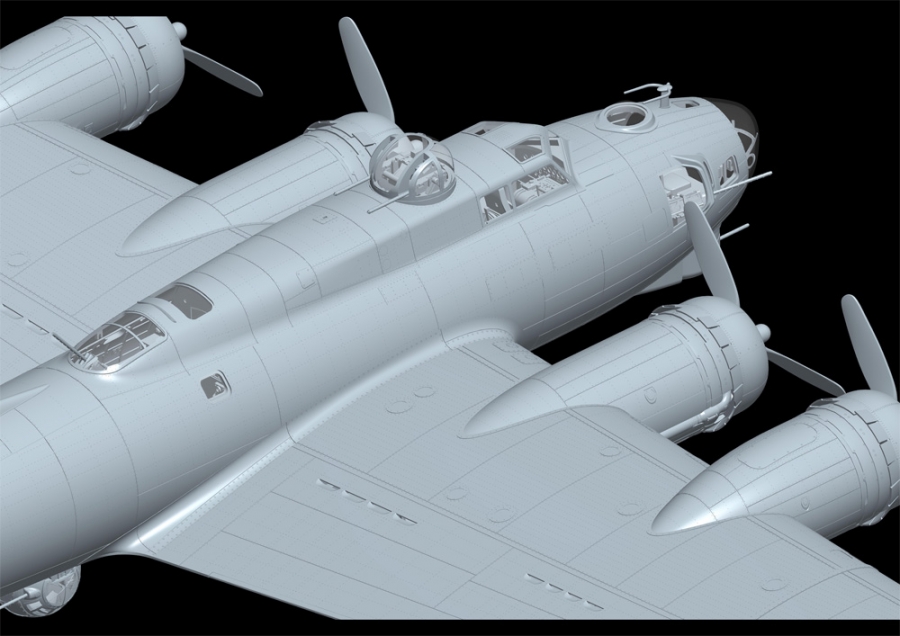 B-17G Flying Fortress Early Production 1/48 Scale Model Kit By HK Models - Click Image to Close