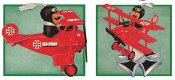 Snoopy Red Baron Fokker Tri Plane Snap Together Model Kit