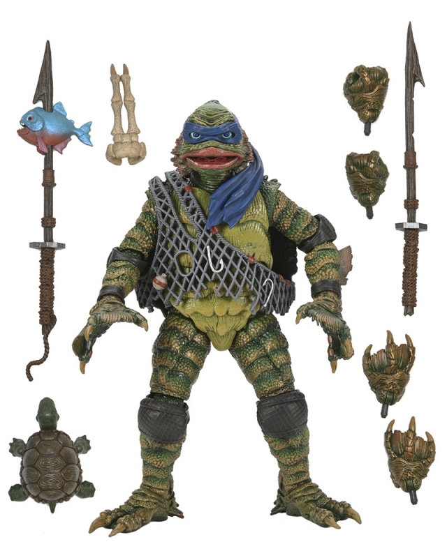 Creature From the Black Lagoon Teenage Mutant Ninja Turtles Leonardo 7" Figure - Click Image to Close